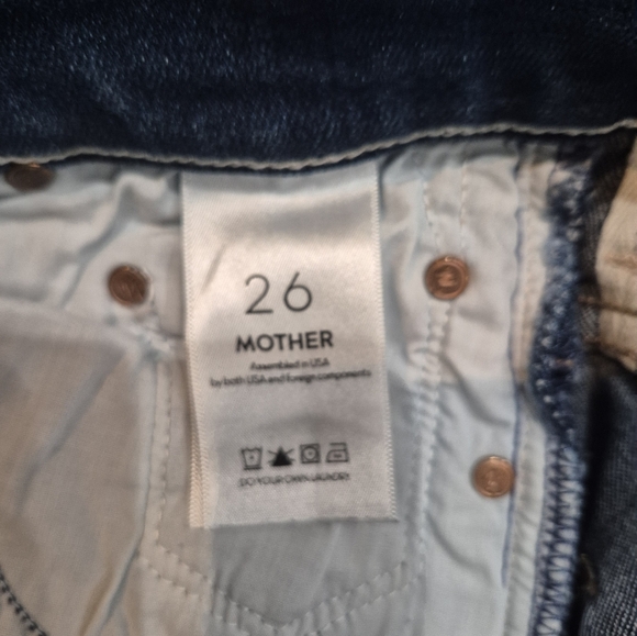 MOTHER Jeans Size 26, The Insider Crop Step Fray In Excellent Condition - Picture 7 of 10